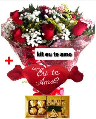 KIT TE AMO 01 UNIDADE / VERMELHO