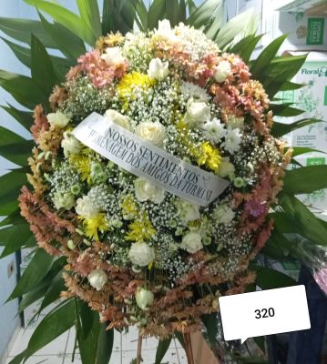 COROA DE FLORES 01 UNIDADE / VERMELHAS