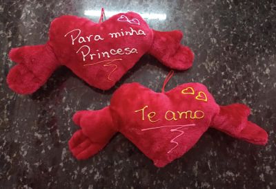 URSO DE PELÚCIA 01 UNIDADE / VERMELHO